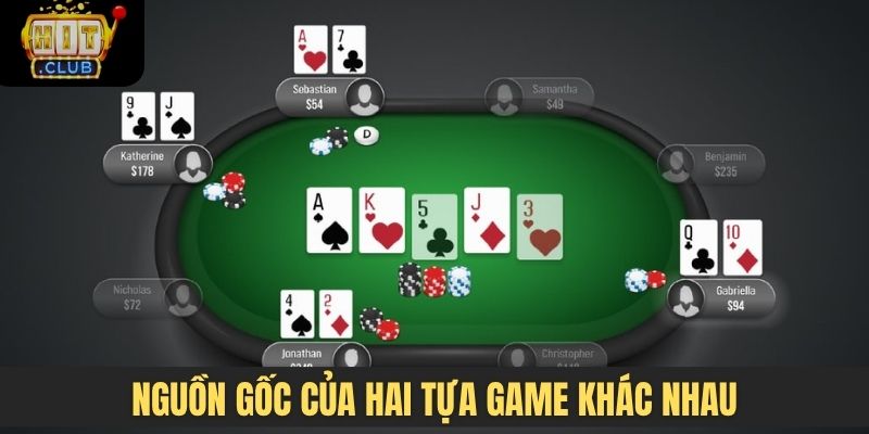 Nguồn gốc của hai tựa game khác nhau